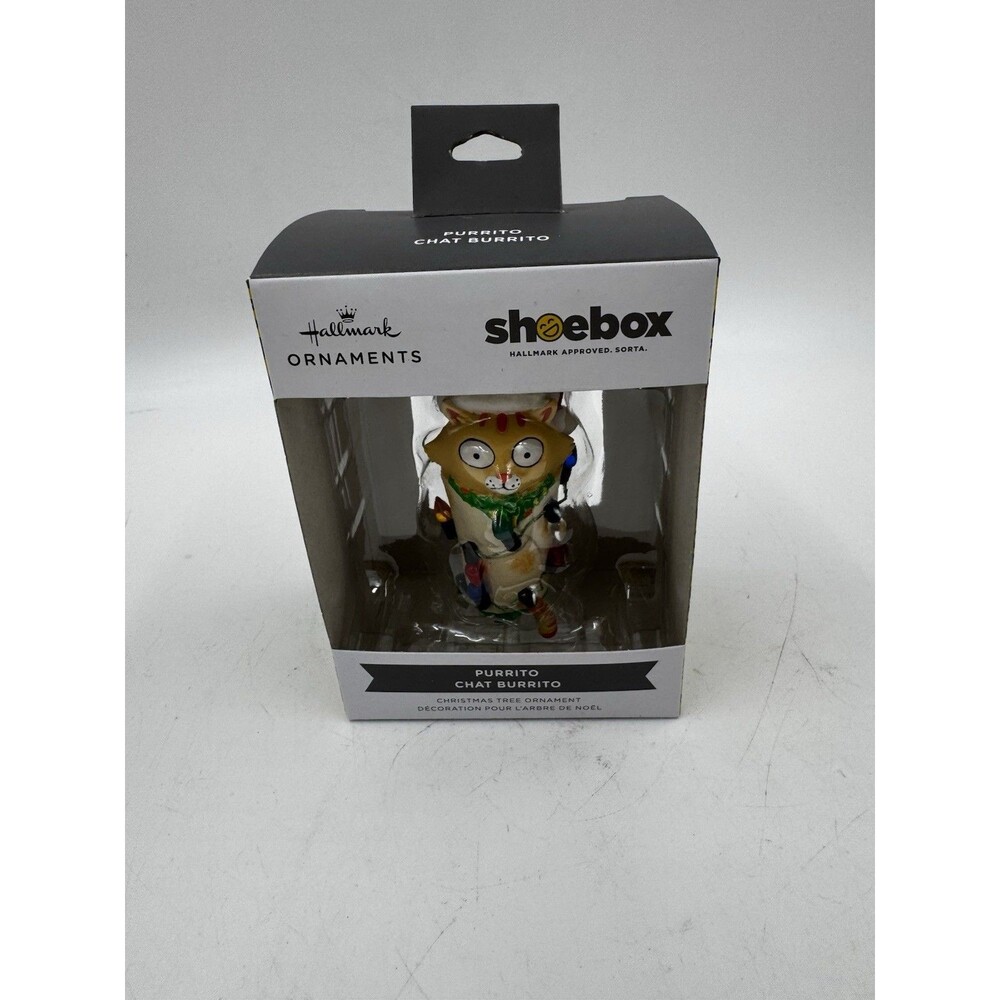 Hallmark Ornaments Shoebox PURRITO CHAT BURRITO Cat Ornament